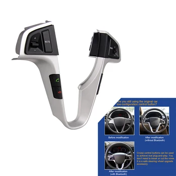Volante multifunción Botón Para Hyundai VERNA de Audio en el volante Volumen de la Música Botón de Control de Interruptor Con luz de fondo