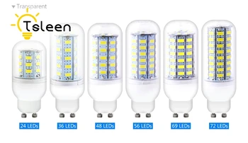 TSLEEN 10X GU10 5730SMD Bombilla LED de Maíz Lámparas Fresco Blanco Caliente de 110 a 220V 7 9 12 15 20 25 W de Bajo Consumo de energía Para el Hogar Tienda de Office