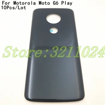 10Pcs/Lot de Calidad Superior de 5.7 pulgadas Para Motorola Moto G6 Jugar XT1922 de la Batería de la Cubierta Trasera de la Vivienda de la Puerta Con el Adhesivo de la etiqueta Engomada