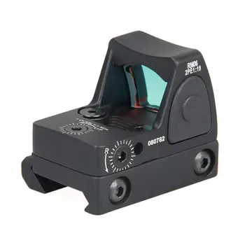 Mini RMR Red Dot Sight Colimador Glock / Rifle Reflejo de Vista Ámbito de ajuste de 20mm Weaver de Rail Para Airsoft / Rifle de Caza