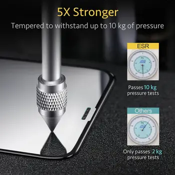 ESR Protector de Pantalla para iPhone 11 Pro Max X XR XS XS Max Promax 3D Full Cobertura de Templado de Vidrio de Protección para el iPhone 2PCS