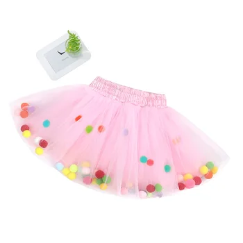 6 Colores de las Faldas de las Niñas del arco iris Tutu Bailar Faldas de Verano los Niños Pettiskirt Lindo de Navidad Bebé Falda 1-5Y Niña Ropa