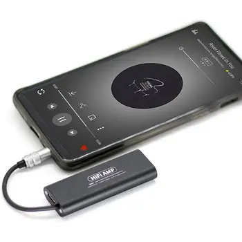 ARTEXTREME SD05 HIFI Amplificador de Auriculares Portátil Profesional Mini de 3,5 mm Amplificador de Auriculares(Negro)