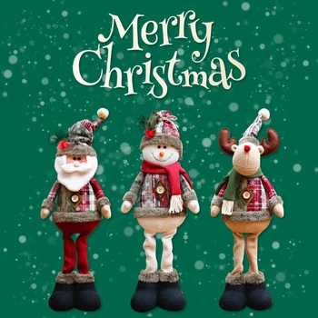 Año Nuevo Decoración De Santa Claus, Muñeco De Nieve Elk Muñeca Feliz Navidad Decoración Pendientes De La Gota De Adornos Para El Árbol De Navidad Decoración De La Ventana