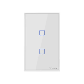 SONOFF T0US Wifi Smart Switch 1/2/3 Pandilla de Luz Interruptor de Pared Soporte de Voz/APP/Touch Control Funciona Con Alexa principal de Google IFTTT