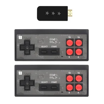 4K HD USB Inalámbrico de Mano TELEVISOR Consola de videojuegos Construir En 568 Clásico de 8 Bits Juego de mini Consola de Doble Mando de Salida HDMI