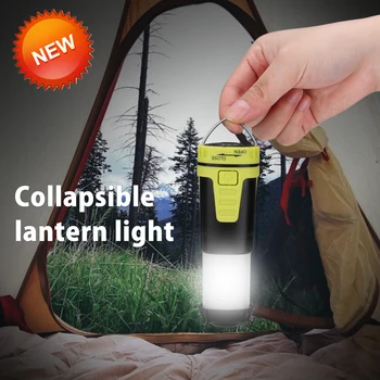 Caliente Telescópica LED Linterna de Camping, Tienda de campaña la Noche de la Lámpara con Base Magnética Gancho