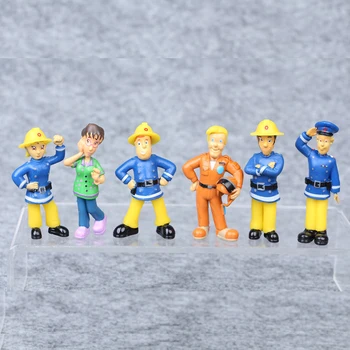 Fireman Sam dibujos animados personaje de anime de la colección de figuras de juguete de regalo