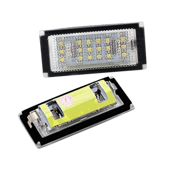 SUNKIA 2Pcs/set 6000K LED Blanco Número de Licencia de la Luz de la Placa para BMW E46 2D estiramiento facial/E46 M3 2D cirugía estética, Dentro de Canbus