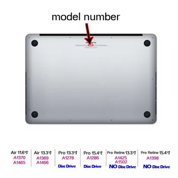 KK&LL Apple Macbook Blanco de Aire/13/Pro 13 15(CD-ROM)/Pantalla RETINA de 13 A 15 del ordenador Portátil de Silicona Impermeable Diseño de US Teclado de la Cubierta de Piel