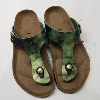 Birkenstock Gizeh Estilo de Verano Zapatillas Zapatos de las Mujeres Deslizamiento sobre el Plano Chanclas de Dedo de Diapositivas de la Venta Caliente