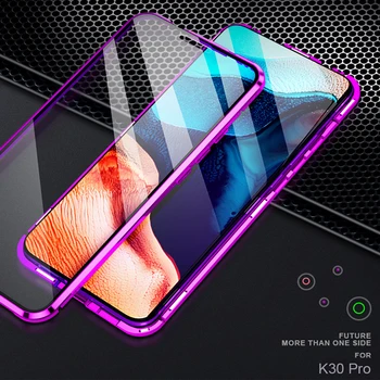 Magnético Caso De Xiaomi Pocophone F2 Pro Caso de Doble Cara Completa Protegido de Vidrio Templado de Caso Para Redmi K30 Pro Poco F2 Pro