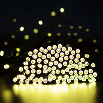 Al aire libre 7M/12M/22M LED de luz de Jardín Impermeable LED Solar de la Cadena de Decoración de Fiestas de Patio Paisaje de la Fiesta de la Boda de Navidad del Césped de la lámpara
