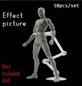10 piezas de la Muñeca se Erige la Figura de la Pantalla Soporte de la Acción de Base Para 1/144 SHF San Sic Modelo Robot Efecto de Acto de la Etapa de Traje de