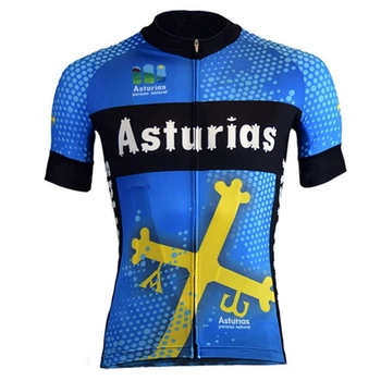 2020 asturias de verano de manga corta ciclismo ropa de secado rápido y transpirable hombres al aire libre de ropa deportiva de la carretera casual ciclismo