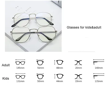 De NUEVO Llegó a madres y niños de la Misma estilo de la Vendimia de los Marcos de anteojos de metal de Oro gafas ópticas de las Mujeres bebé niños gafas de N284
