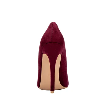 Parkside Viento de la Moda de las Mujeres de las Bombas de Grey Slip Básico Casual zapatos de Tacón Alto de las Bombas de 12cm de Moda de la Boda Zapatos de las Señoras de XWC1722-40