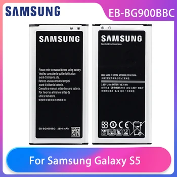 Original Samsung Galaxy S5 G900S G900F G9008V 9006v 9008W 9006W Teléfono de la Batería EB-BG900BBC EB-BG900BBE 2800mAh Con NFC