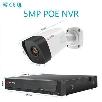 HFWVISION de Vigilancia de Vídeo de la cámara cctv kit de 1080P de la cámara ip del POE de la cámara de seguridad del sistema wifi cámaras