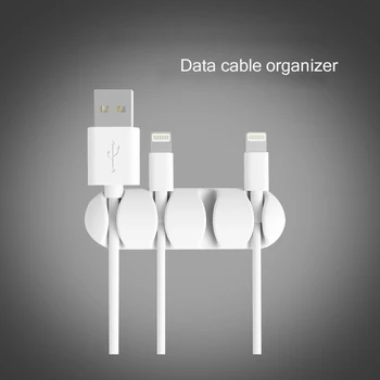 2 Trozos De Cable De Datos Del Organizador De Cable De Clip De Cable De Gestión De Escritorio De Pasta De Alambre De Almacenamiento