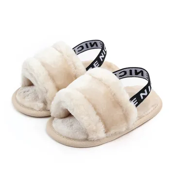 PatPat de la Nueva Llegada de la Primavera y el Otoño Bebé Niño de Moda Polar de Coral Sandalias de los Zapatos de Bebé de la Casa Use Zapatos Suaves