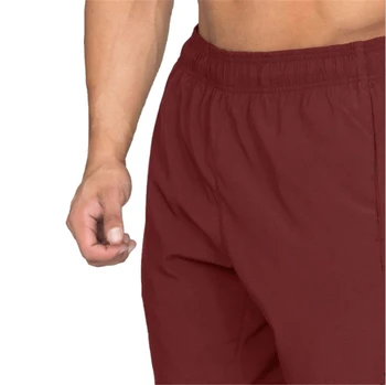 Nuevos hombres de jogging, gimnasio de musculación de pantalones cortos de los hombres de verano de entrenamiento de gimnasio transpirable neto de secado rápido ropa deportiva de los hombres pantalones cortos de playa