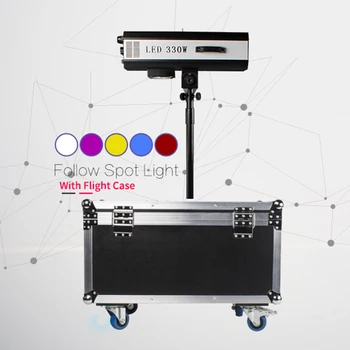 DJworld LED 330W Siga Spotlight Con el Caso del Vuelo de Alta potencia Inteligente de Ajuste Automático Para la Boda de la Fiesta de Cumpleaños
