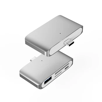 4 en 1 USB Tipo C Hub con USB3.0/SD/micro SD Multifuncional OTG Lector de Tarjetas para todos los teléfonos Móviles de la Moda Nueva