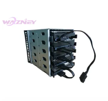 Servidor de PC 4 pines 4 pines IDE Molex de 1 a 5 SATA de 15-pin Adaptador PCI-E Express Tarjeta Vertical Divisor de Cable de Alimentación Cable de 18AWG para HDD SSD