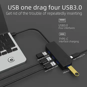 HUB USB 3.0 HUB de 5 en 1 Multi USB Adaptador del Divisor Con EP de Carga Multi Hub USB de Súper Velocidad Micro Hab para Accesorios de Computadora