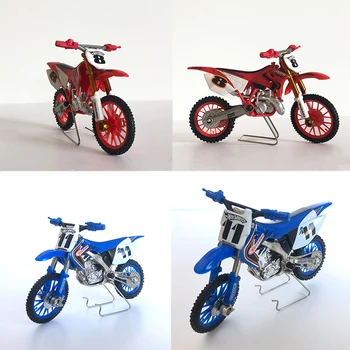 1:18 de la Aleación de la Moto Bicicleta Modelo de Juguete de Carreras de Motocross Fuera de la carretera Modelo Con Amortiguadores de los Niños de la Decoración de la Colección de Juguete de Regalo