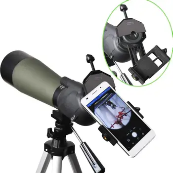 Gosky Universal del Teléfono Celular Adaptador de Montaje Compatible con Binocular y Monocular telescopio Telescopio, Microscopio, se Adapta a casi todos los