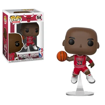 Funko Pop Michael Jordan Figura de Acción de Super Estrella del Baloncesto 54# 56# 12 Patrones de Modelo de la Colección de Muñecas Juguetes de Pvc de 10 cm de Regalos de Juguetes