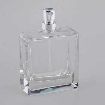 1.7 Onzas (50 ml) Super Clear de Vidrio Vacías de Calidad Superior de la Botella de Perfume con una Fina Neblina de Spray Aplicador para los Hombres de las Mujeres de Colonia