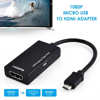 SOONHUA Micro USB A HDMI Convertidor Adaptador Para TV HD de 1080P Audio Video Cable HDMI Para Samsung Huawei Teléfono Android Tablet