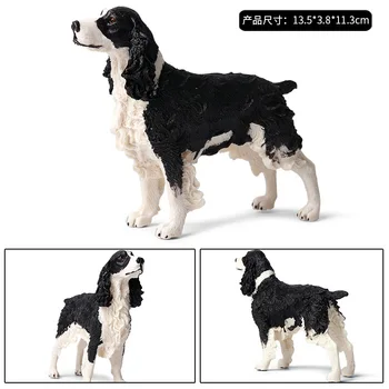 13.5*3.8*11.3 CM simulación sólida mundo animal modelo canino springer spaniel de los niños de perro de plástico figura de juguete