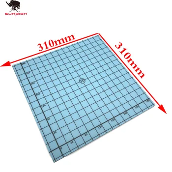 Impresión magnética Cama Cinta plaza de 300*300 mm-310*310 mm Coordinar Impreso etiqueta engomada de la Placa de construcción Adecuado para CREALITY CR-10S