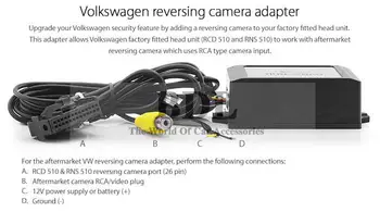 BODENLA V9.3 Versión Para VW RNS510 RCD510 RNS315 AV decodificador de video Converter Box cámara de visión trasera CVBS a RGB