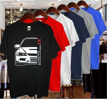 Más reciente 2019 Hombres T-Shirt de Moda de Nuevo el Logotipo de Mitsubishi Evo Evolution IX T-SHIRT Todos Collour T-Shirt