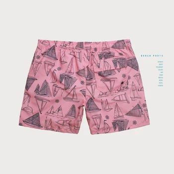 Caliente de los Hombres de color Rosa de Impresión Cortos de la Junta de secado Rápido pantalones Cortos de Playa Gay de Surf Bermuda de Playa Pantalones XXL Nadar Cortos de los Hombres Boardshorts