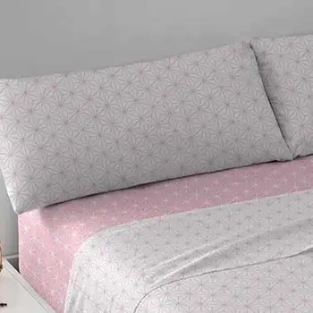 PimpamTex - juego de sábanas con patrones, 3 piezas para cama. Los tamaños de 90, 105, 135, 150 y 180. Poli-algodón sábanas para la cama