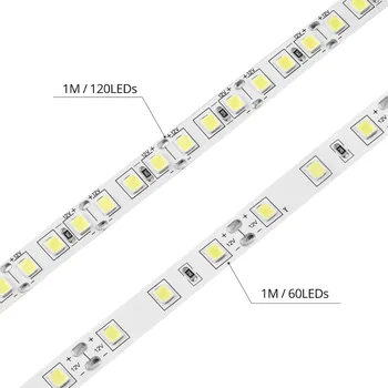 Flexible 5M LED luz de Tira 4040 12V Con Toque Interruptor de Atenuación de BRICOLAJE Interior del Gabinete de la Cocina, Armario, Armario empotrado, Escaleras, lámpara de la Cama