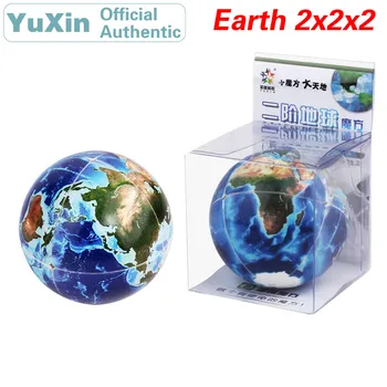 YuXin Tierra 2x2x2 Cubo Mágico ZhiSheng 2x2 Velocidad con Curvas de Rompecabezas del Cerebro Teasers de los Juguetes Educativos Para Niños