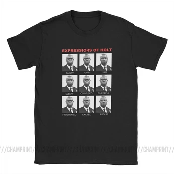 Expresiones De Holt Casual Camiseta De Los Hombres De Brooklyn Nine Nine Brooklyn 99 De Manga Corta Ropa Clásica De Camisetas De Algodón Con Cuello Redondo T-Shirt