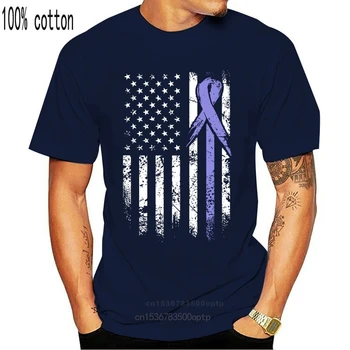Camiseta de los hombres del Cáncer de Estómago Conciencia de la Camiseta de América de la camiseta de las Mujeres