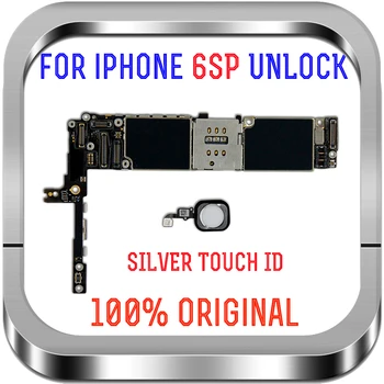 Sin / Con Touch ID 16gb / 64gb / 128gb de Desbloqueo para el iPhone 6S Plus Placa base la Placa base Con los Chips de la Placa Lógica barco Gratuito