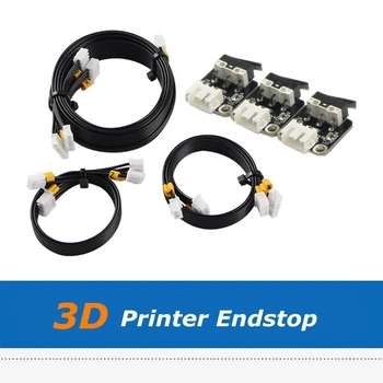 3pcs Ender 3 / Ender3 Pro / 3X / 3S Impresora 3D de Piezas de tope terminal. Interruptor de Límite Con el Cable De X Y el Eje Z