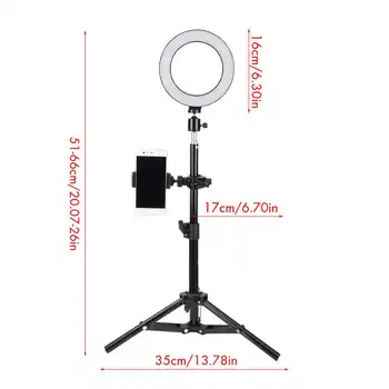 6inch USB Luz de Vídeo LED de Dimmable Anillo de la Lámpara para la Fotografía Selfie Estudio Directo de la bola de plasma