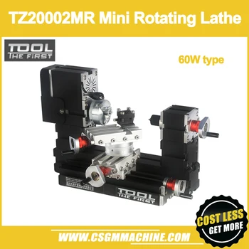 TZ20002MR 60W Metal Mini Rotación del Torno/60W,12000rpm Gran Potencia mini torno