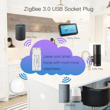 Zigbee BRICOLAJE Hogar Inteligente de Automatización Regulador de Interruptor de Control Remoto de Trabajo con Eco Plus Alexa SmartThings Ajuste para AC100-240V